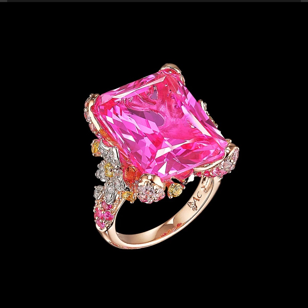 Cinderella Rose Pink Ring